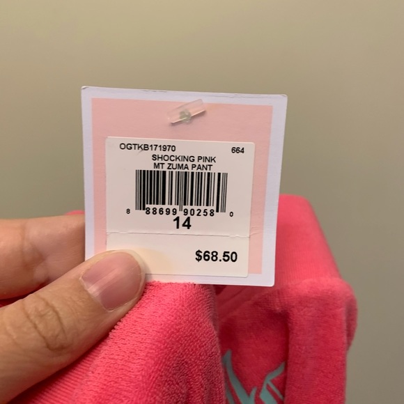 NWT Juicy Couture Shocking Pink Zuma Pants - Picture 4 of 8